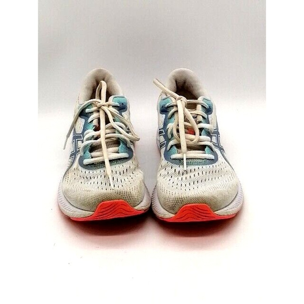 Asics Shoes Womens Sneakers Gel Excite 8 White Blue Lace Up Running‎ Padded 8